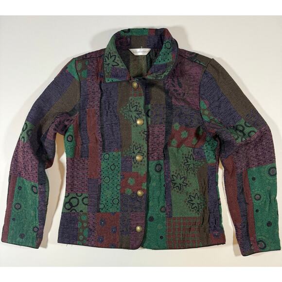 Christopher & Banks Multicolored Tapestry Jacket Women's Small - Picture 1 of 7
